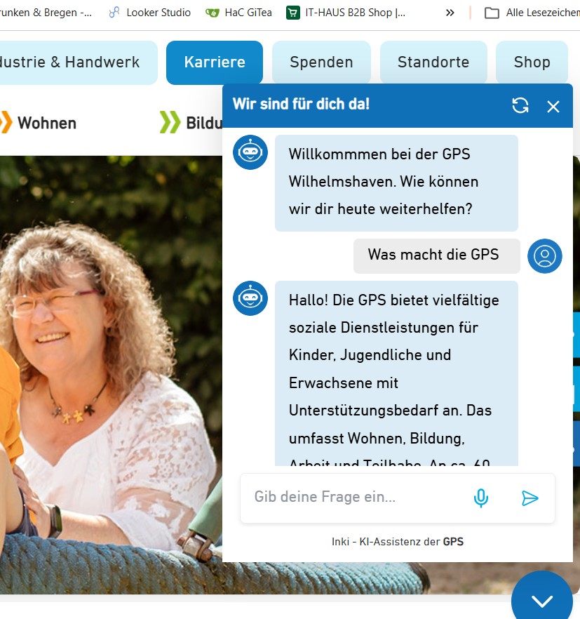 KI-Kundenberater von Head & Code im Einsatz bei der GPS Wilhelmshaven
