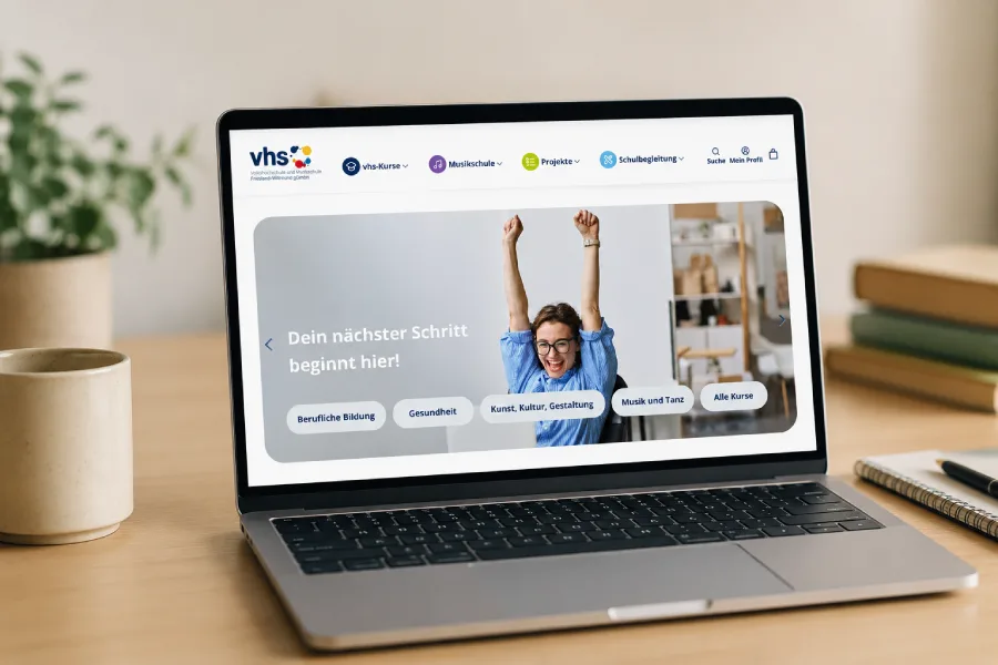 Website der Volkshochschule Friesland-Wittmund