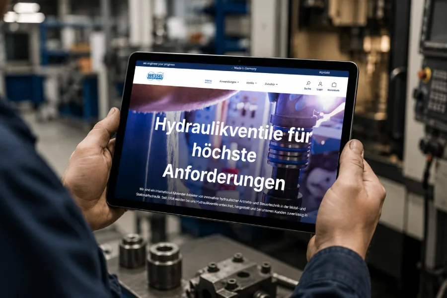 Shopware 6 B2B-Portal für Wessel Hydraulik
