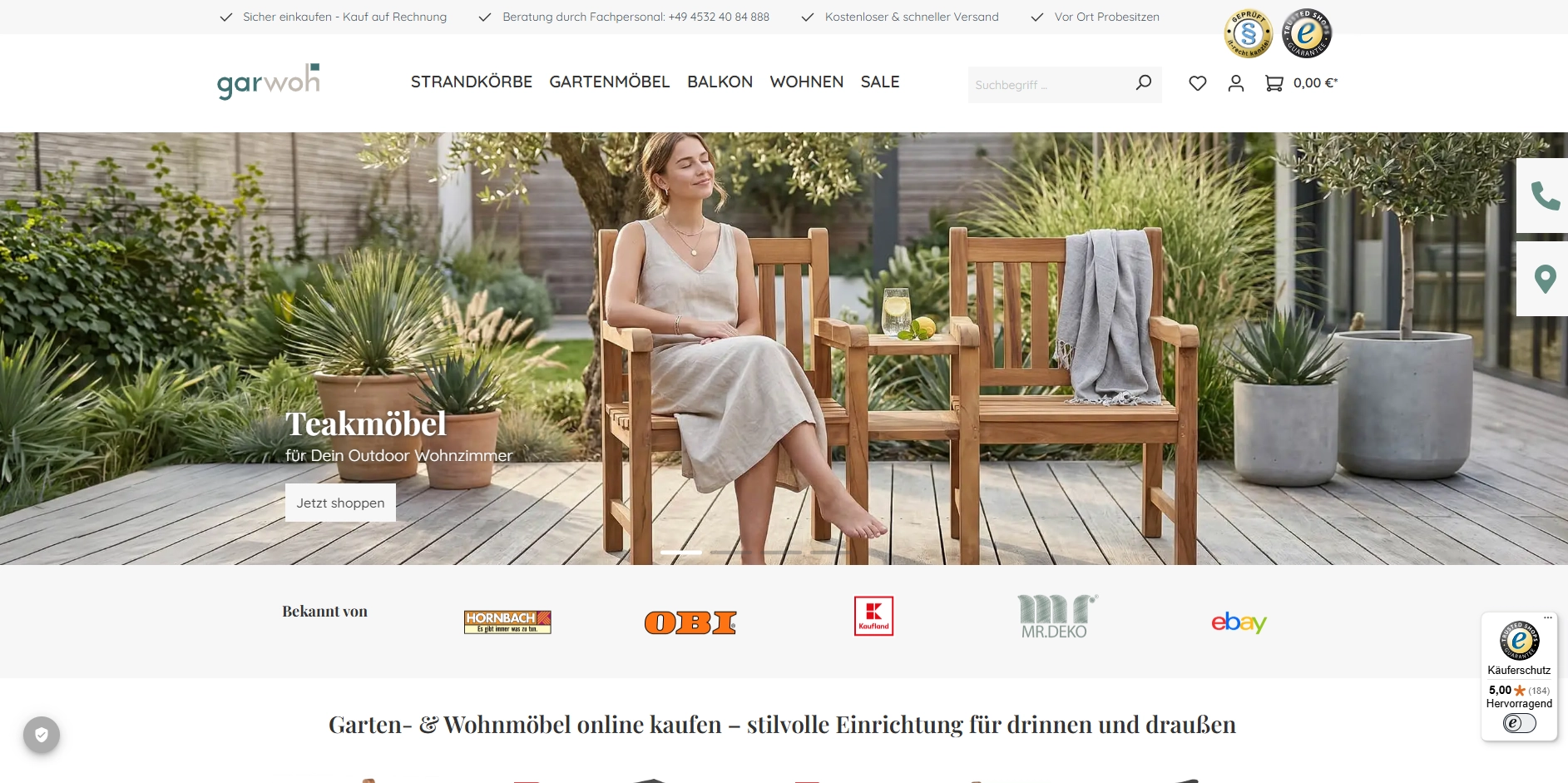 Shopware-6-Shop für GARWOH